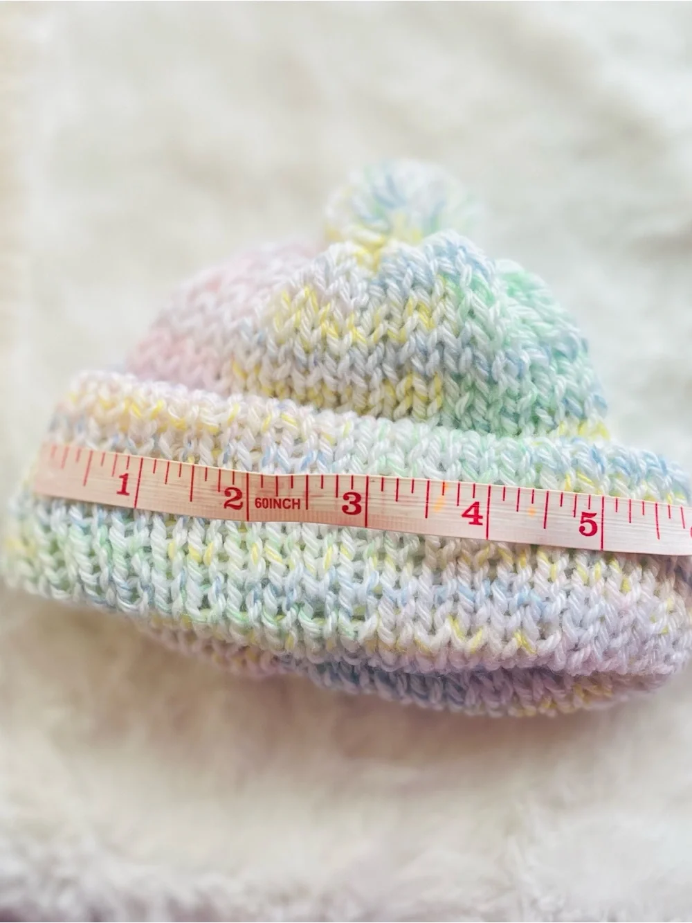 Pastel Multicolor Knit Beanie for Kids